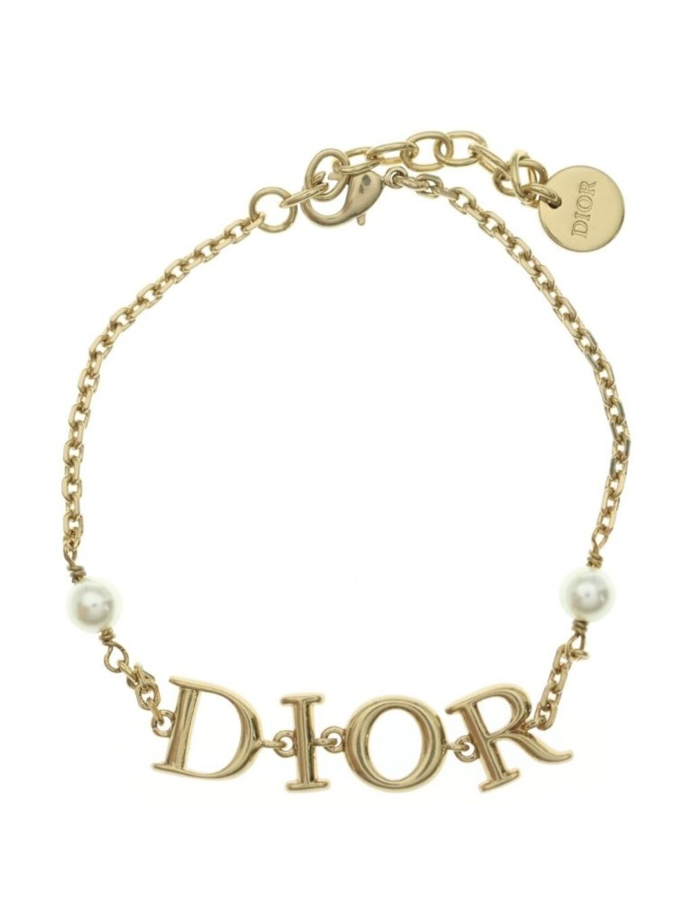 Dior Dio(r)evolution Logo Chain Bracelet Gold